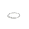 Churumbela en oro blanco de 14K con diamantes de 0.25 ct, diseño moderno