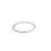 Churumbela en oro blanco de 14K con diamantes de 0.25 ct, diseño moderno