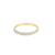 Churumbela en oro amarillo de 14K con diamantes de 0.25 ct, diseño refinado