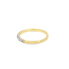 Churumbela en oro amarillo de 14K con diamantes de 0.25 ct, diseño refinado