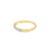 Churumbela en oro amarillo de 14K con diamantes de 0.55 ct, estilo moderno