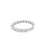 Churumbela en oro blanco de 14K con diamantes de 0.50 ct, estilo majestuoso
