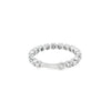 Churumbela en oro blanco de 14K con diamantes de 0.50 ct, estilo majestuoso