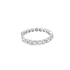 Churumbela en oro blanco de 14K con diamantes de 0.50 ct, estilo majestuoso