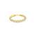 Churumbela en oro amarillo de 14K con diamantes de 0.50 ct, diseño clásico