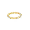Churumbela en oro amarillo de 14K con diamantes de 0.50 ct, diseño clásico