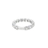 Churumbela de oro blanco de 14K con diamantes de 1.04 ct, lujo absoluto