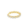 Churumbela femenina en oro amarillo de 14K con diamantes de 1.04 ct, lujo absoluto