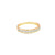 Churumbela de oro amarillo de 14K con diamantes de 0.33 ct, elegancia radiante