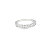 Churumbela en oro blanco de 14K con diamantes de 0.50 ct, diseño refinado
