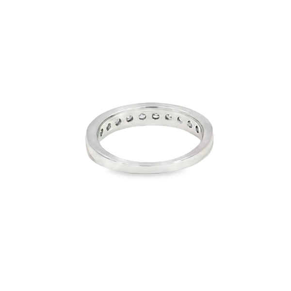 Churumbela en oro blanco de 14K con diamantes de 0.50 ct, diseño refinado