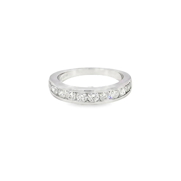 Churumbela en oro blanco de 14K con diamantes de 0.75 ct, lujo refinado