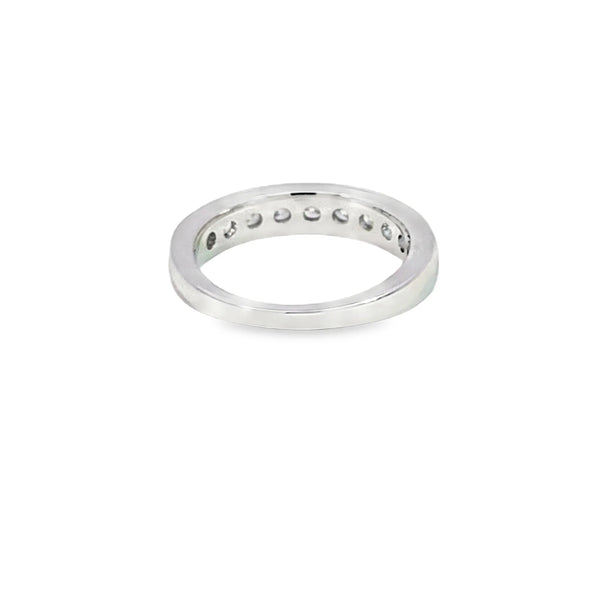 Churumbela en oro blanco de 14K con diamantes de 0.75 ct, lujo refinado