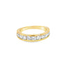 Churumbela en oro amarillo de 14K con diamantes de 1.00 ct, diseño impactante