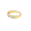Churumbela en oro amarillo de 14K con diamantes de 1.00 ct, diseño impactante