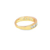 Churumbela en oro amarillo de 14K con diamantes de 1.00 ct, diseño impactante