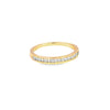 Churumbela femenina en oro amarillo de 14K con diamantes de 0.24 ct, estilo clásico