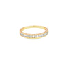 Churumbela en oro amarillo de 14K con diamantes de 0.32 ct, estilo moderno