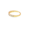 Churumbela en oro amarillo de 14K con diamantes de 0.32 ct, estilo moderno