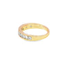 Churumbela de oro amarillo de 14K con diamantes de 0.71 ct, lujo radiante
