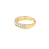 Churumbela en oro amarillo de 14K con diamantes de 0.99 ct, elegancia suprema