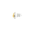 Aretes en 18K en oro blanco con 0.33ct en diamantes y 0.48 ct Yellow Fancy