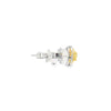 Aretes en 18K en oro blanco con 0.33ct en diamantes y 0.48 ct Yellow Fancy
