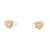Aretes en 18K en oro blanco con 0.52ct en diamantes y 0.47 ct Yellow Fancy
