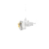 Aretes en 18K en oro blanco con 0.52ct en diamantes y 0.47 ct Yellow Fancy