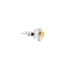 Aretes en 18K en oro blanco con 0.52ct en diamantes y 0.47 ct Yellow Fancy