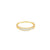 Churumbela en oro amarillo de 14K con diamante de 0.24CT