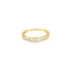 Churumbela en oro amarillo de 14K con diamante de 0.32CT