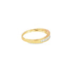 Churumbela en oro amarillo de 14K con diamante de 0.32CT