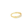 Churumbela en oro amarillo de 14K con diamante de 0.24CT
