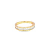 Churumbela en oro amarillo de 14K con diamante de 0.49CT