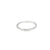 Churumbela en oro blanco de 14K con diamante de 0.43CT