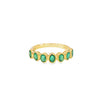 Anillo dama en oro amarillo de 14K con esmeralda de 1.15CT