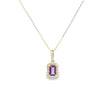 Dije con cadena en oro amarillo de 14K con diamante de 0.11CT