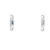 Aretes en oro blanco de 14K con diamante de 0.14CT