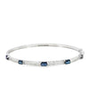 Brazalete en oro blanco de 14K con diamante de 0.25CT
