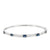 Brazalete en oro blanco de 14K con diamante de 0.25CT