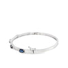 Brazalete en oro blanco de 14K con diamante de 0.25CT