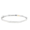 Brazalete en oro blanco de 14K con diamante de 0.25CT