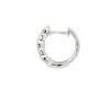 Aretes en oro blanco de 14K con diamante de 0.19CT y zafiro de 0.43CT