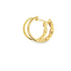 Aretes en oro amarillo de 14K con diamante de 0.20CT y rubí de 0.45CT