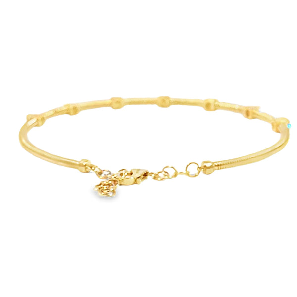 Brazalete en oro amarillo de 14K con diamante de 0.52CT