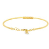 Brazalete en oro amarillo de 14K con diamante de 0.15CT