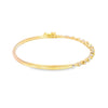 Brazalete en oro amarillo de 14K con diamante de 0.39CT