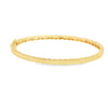 Brazalete en oro amarillo de 14K con diamante de 0.34CT