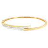 Brazalete en oro amarillo de 14K con diamante de 0.63CT